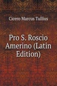 Pro S. Roscio Amerino (Latin Edition)