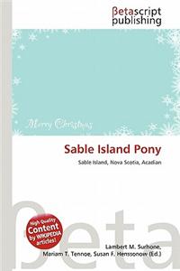 Sable Island Pony