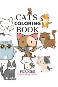 Cats Coloring Book For Kids