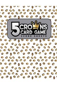 5 Crowns Card Game Score Sheets