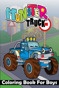 Monster Truck Coloring Book For Boys