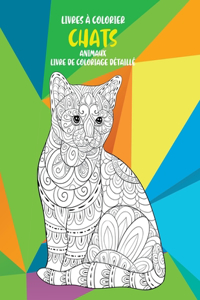 Livres à colorier - Livre de coloriage détaillé - Animaux - Chats