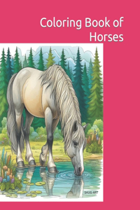 Coloring Book of Horses