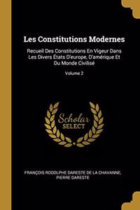 Les Constitutions Modernes