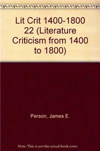 Literature Criticism from 1400 to 1800