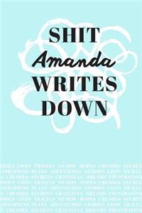 Shit Amanda Writes Down