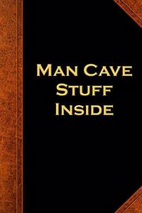 Man Cave Stuff Inside School Composition Book Vintage Style