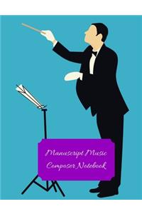 Manuscript Music Composer Notebook