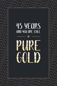 45th Birthday Notebook