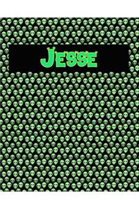 120 Page Handwriting Practice Book with Green Alien Cover Jessica