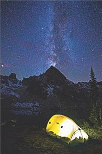 Mountain Tent Camping at Night