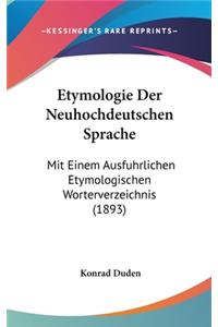 Etymologie Der Neuhochdeutschen Sprache