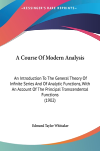 Course Of Modern Analysis