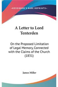 A Letter to Lord Tenterden