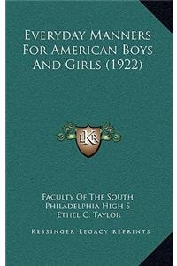 Everyday Manners for American Boys and Girls (1922)