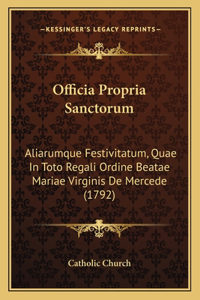 Officia Propria Sanctorum