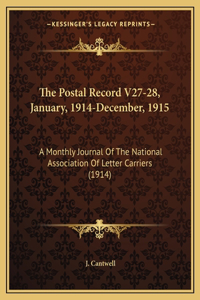 The Postal Record V27-28, January, 1914-December, 1915