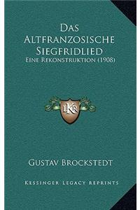Das Altfranzosische Siegfridlied