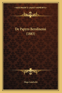 De Papyro Berolinensi (1883)