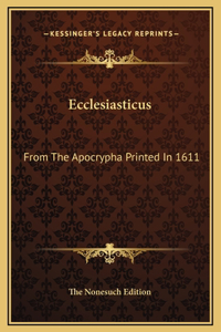Ecclesiasticus