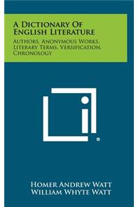 Dictionary of English Literature