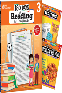 180 Days Reading, Writing & Problem Solving Grade 3: 3-Book Set