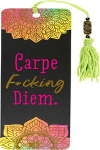 Carpe F*cking Diem Beaded Bookmark