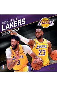 Los Angeles Lakers 2021 12x12 Team Wall Calendar
