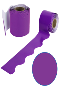 Purple Scalloped Borders