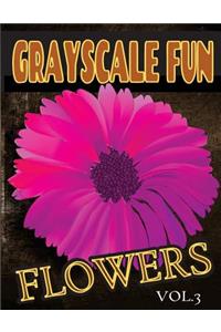Grayscale Fun Flowers Vol.3