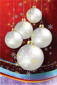 Holiday Crimson & White Notebook