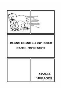 Blank Comic Strip Book Panel Notebook