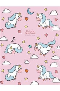 Magical Unicorn #02, Unicorn Wide Ruled Notebook for Kids, Unicorn Diary for Kids, Unicorn Journal for Girls
