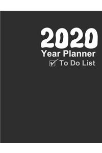 2020 Year Planner - To Do List