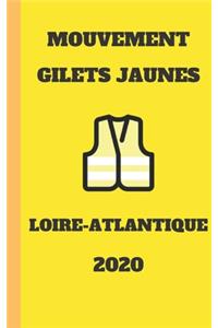 carnet ligné gilet jaunes Loire-Atlantique 2020 mouvement du peuple un carnet de note gilets jaunes mémento, livret, agenda, répertoire, cahier, calepin