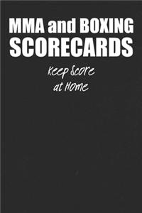 MMA and Boxing Scorecards