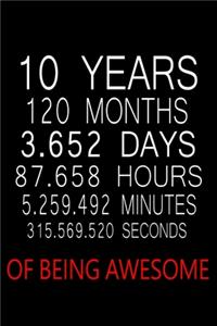 10 Years Of Being Awesome