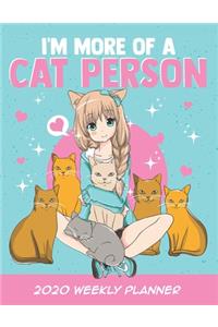 2020 Anime Weekly Planner dated with to do notes