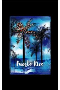 Puerto Rico: Caribbean Christmas Notebook With Lined College Ruled Paper For Taking Notes. Stylish Tropical Travel Journal Diary 5 x 8 Inch Soft Cover. For Home,