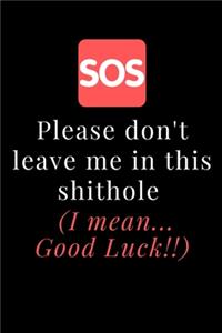 Funny Coworker Leaving Gift Blank Journal-Lined Notebook Motivational Quote Cover 6