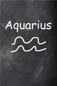 2020 Daily Planner Aquarius Symbol Zodiac Sign Horoscope Chalkboard 388 Pages