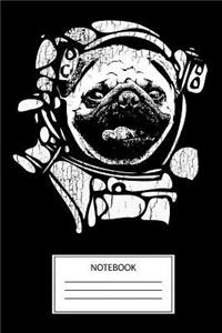 Pug Astronaut Notebook