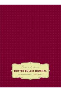 Large 8.5 x 11 Dotted Bullet Journal (Red Wine #20) Hardcover - 245 Numbered Pages