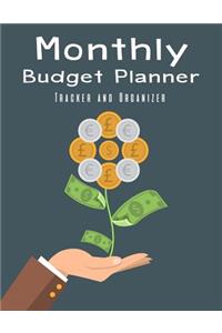Monthly Budget Planner: Budget Planning, Financial Planning Journal, Monthly Expense Tracker and Organizer (Bill Tracker, Expense Tracker, Home Budget Book/Extra Large)