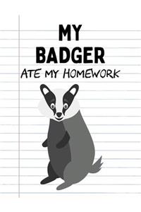 My Badger Ate My Homework