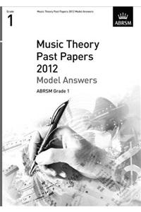 Music Theory Past Papers 2012 Model Answers, ABRSM Grade 1