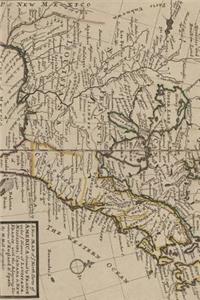 Antique 1732 Map of French Holdings in North America Journal