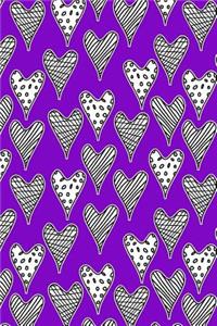 Bullet Journal Notebook Abstract Hearts Pattern 5