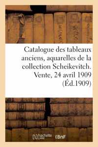 Catalogue des tableaux anciens, aquarelles, dessins, pastels, gouaches par Van Balen, Berghem