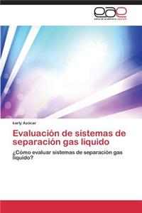 Evaluación de sistemas de separación gas líquido